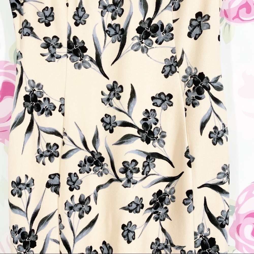 NEW Calvin Klein Floral Sheath Sleeveless Dress 8 - Picture 4 of 13